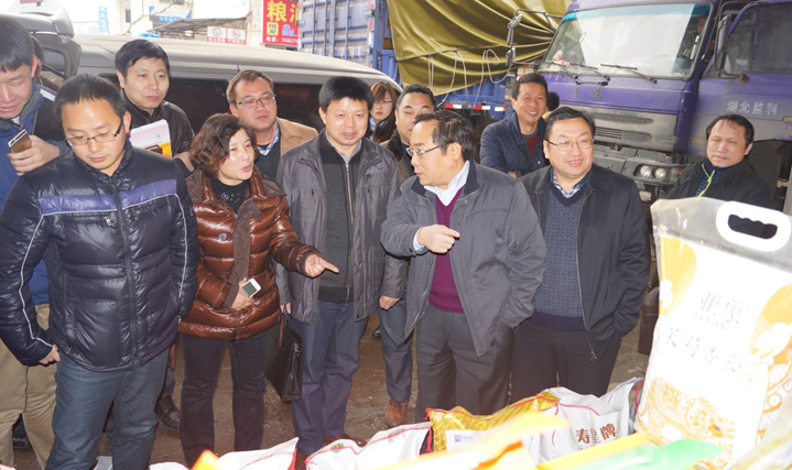 国家发改委价监局市场监管一处李常青处长莅临白沙洲农副产品大市场 